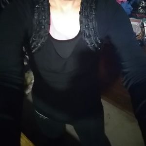 Nearly🆕Bisou Bisou Long Sleeved Embellished Shirt